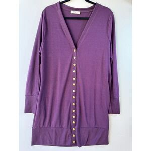 Women Classic Snap Button Front V-Neck Long Sleeve Cute Knit Sweater Cardigan XL